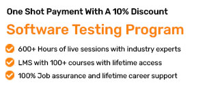 Software Testing Program (One Shot Payment With A 10% Discount)